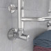 Кран для полотенцесушителя угловой обычный хром 1/2х3/4 Luxon (комплект-2шт)