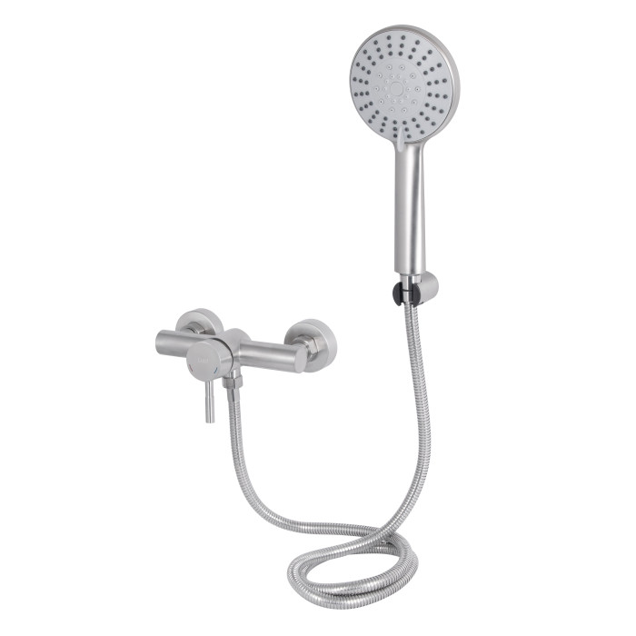 Смеситель для душа Lidz Aria 010 (с душевым гарнитуром) (k35) LDARI010NKS43361 Nickel