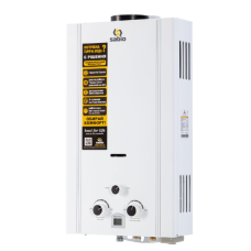 Колонка Sabio JSD20-AС21 біла з мідним теплообмінником + Батарейки в ПОДАРУНОК