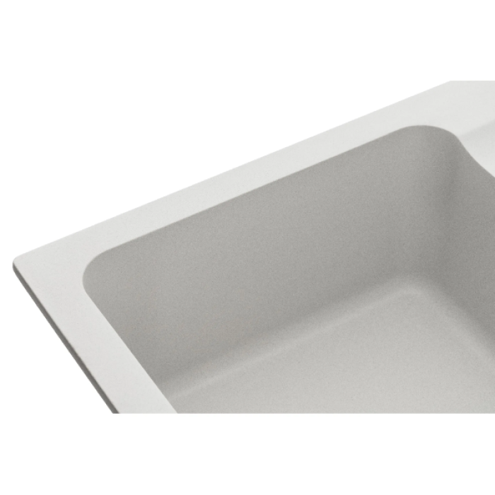 Мойка GRANADO VIGO 775x495x195 прямоугольная white + сифон