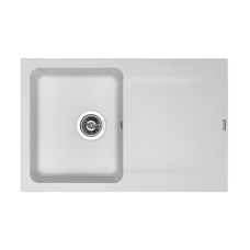 Мойка для кухни из искуственого камня Granado VIGO 775x495x195 прямоугольная white + сифон