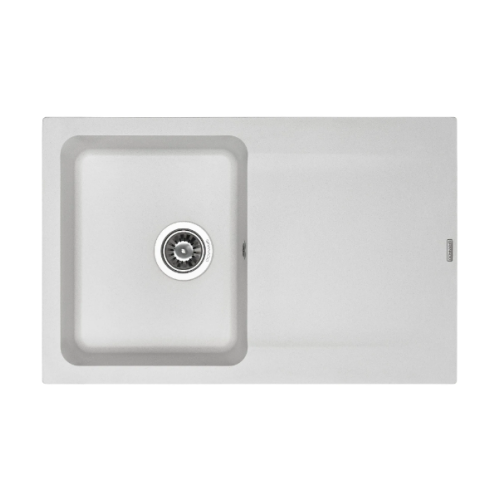 Мойка GRANADO VIGO 775x495x195 прямоугольная white + сифон