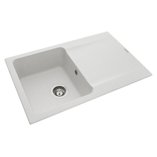 Мойка для кухни из искуственого камня Granado VIGO 775x495x195 прямоугольная white + сифон