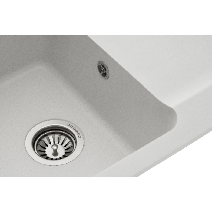 Мойка GRANADO VIGO 775x495x195 прямоугольная white + сифон