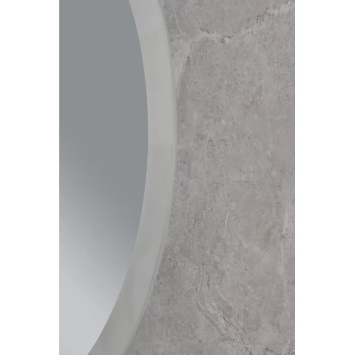 Зеркало круглое LED 60 MIXXUS Plain контур, часы, с антизопотев.