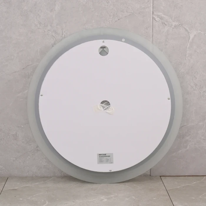 Зеркало круглое LED 60 MIXXUS Plain контур, часы, с антизопотев.