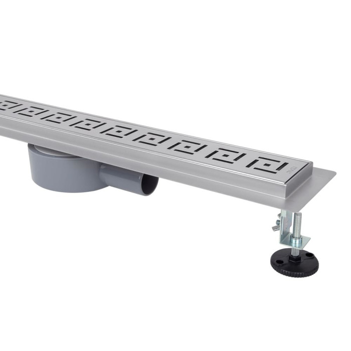 IT03-FT19/800 ITAL Душовий трап 800 мм, поворот. 360, комбін.затвор, Brushed nickel (блістер) {5/1}