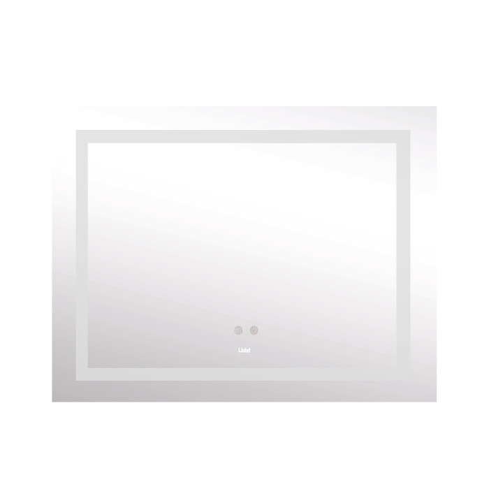 Зеркало Lidz Kubis 1000х800 с LED-подсветкой Touch, с антизапотеванием, с диммером, регулятор яркости LD78LF61410080