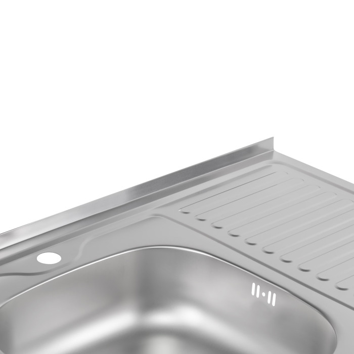 Кухонная мойка Brinex 6080-L 0,6 мм Satin (BRIN6080LSAT06)