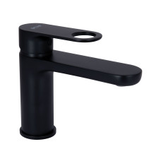 Смеситель для  умыв Q-TAP Jay d-35, черн/мат