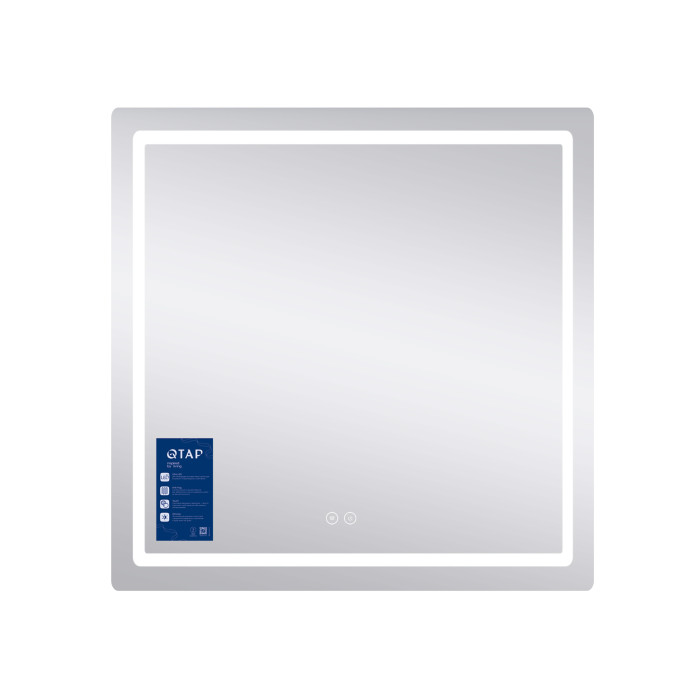 Зеркало Qtap Mideya 800x800 с LED-подсветкой Touch, с антизапотеванием, диммером QT2078NCF8080W Зеркало Qtap Mideya 800x800 с LED-подсветкой Touch, с антизапотеванием, диммером QT2078NCF8080W