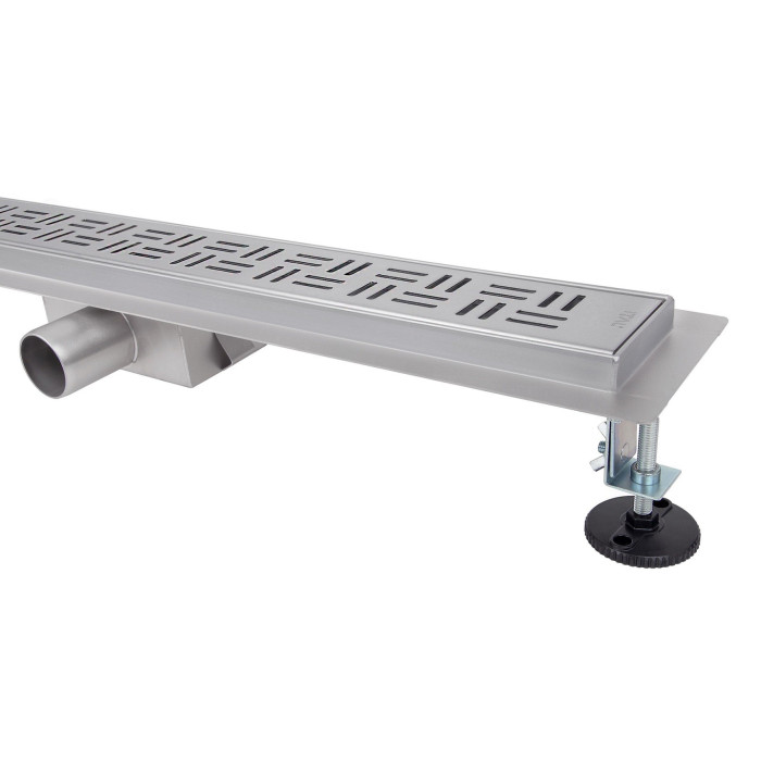 IT02-FT20/800 ITAL Душовий трап 800 мм, комбінований гідрозатвор, Brushed nickel (блістер) {5/1}
