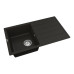 Мийка для кухні Vankor Easy EMP 02.76 Black прямокутна з сифоном