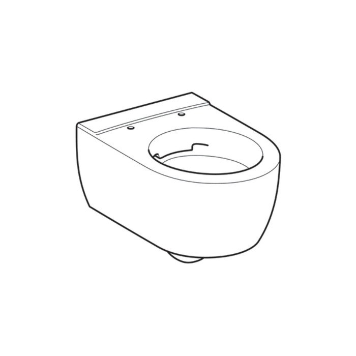 Унитаз подвесной воронковидный GEBERIT ICON Rimfree 201950000 закрытая форма, без сиденья, белый