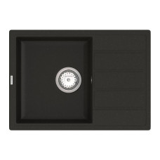 Мийка для кухні Vankor Easy EMP 02.62 Black прямокутна з сифоном