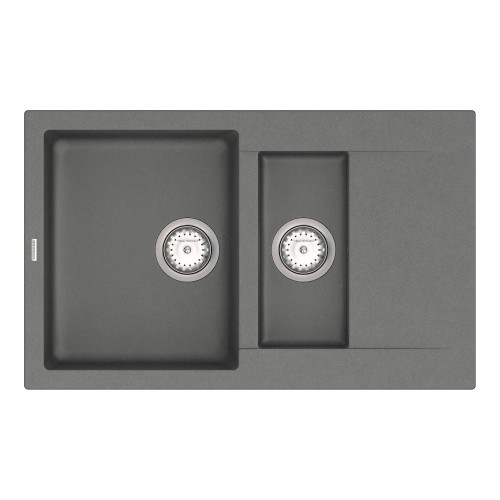 Мийка для кухні Vankor Orman OMP 04.80 Gray прямокутна з сифоном