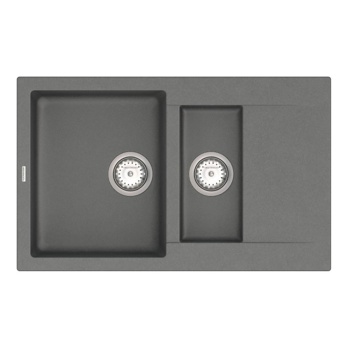 Мийка для кухні Vankor Orman OMP 04.80 Gray прямокутна з сифоном