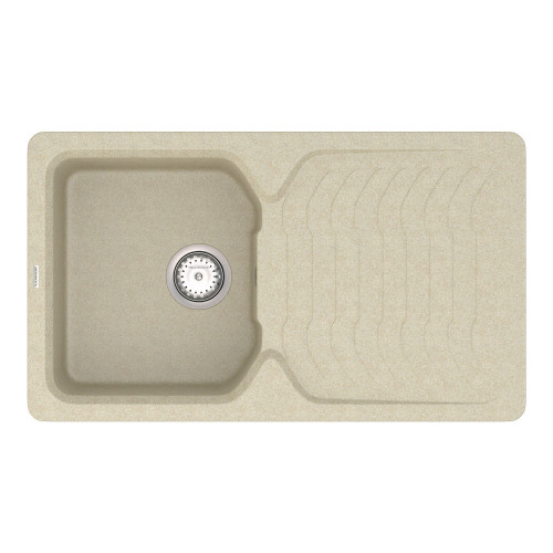 Мийка для кухні Vankor Sigma SMP 02.85 Beige прямокутна з сифоном