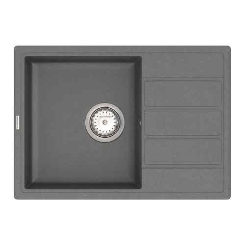 Мийка для кухні Vankor Easy EMP 02.62 Gray прямокутна з сифоном