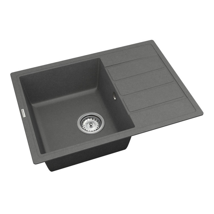 Мийка для кухні Vankor Easy EMP 02.62 Gray прямокутна з сифоном