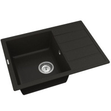 Мийка для кухні Vankor Easy EMP 02.62 Black прямокутна з сифоном