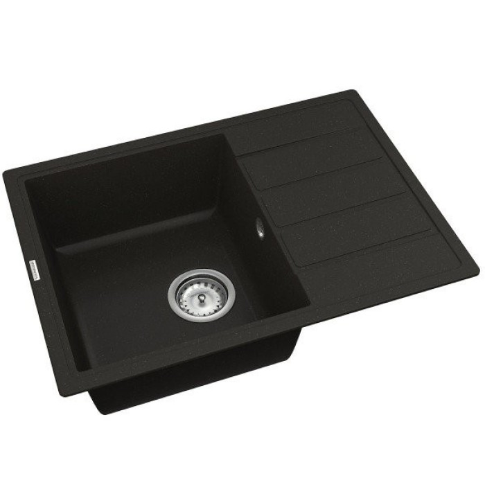 Мийка для кухні Vankor Easy EMP 02.62 Black прямокутна з сифоном