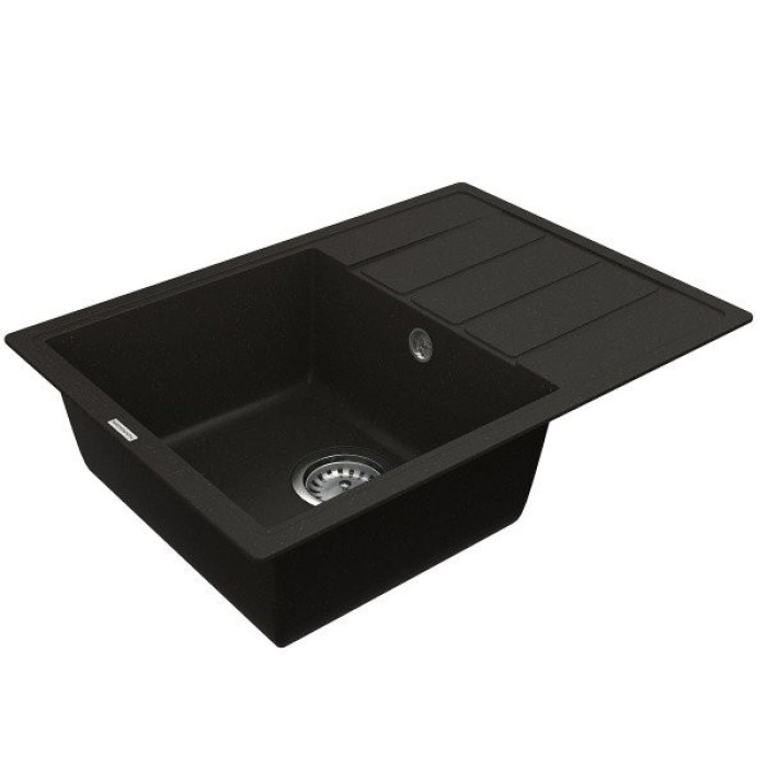 Мийка для кухні Vankor Easy EMP 02.62 Black прямокутна з сифоном