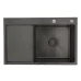 Кухонна мийка GAPPO GS7850-6R накладна 780x500 мм, поверхня PVD, чаша права