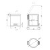 Ведро для мусора Lidz Oreo 0105 5 л LDORE0105CRM22254 Chrome