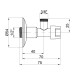 Кран приборный буксовый Icma 1/2"х3/8" угловой №519