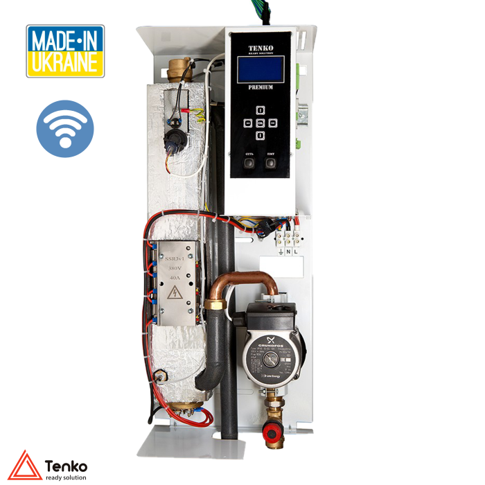 Електричний котел TENKO Преміум 7,5_220 Grundfos
