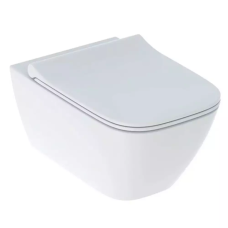 Унитаз подвесной Geberit SMYLE SQUARE Rimfree прямоугольный,+сиденье дюр. SoftClose