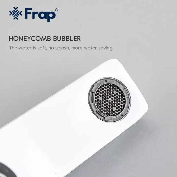 Змішувач для ванни Frap F3258, білий/хром