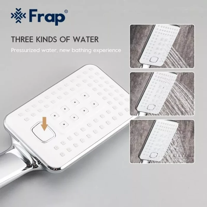 Змішувач для ванни Frap F3258, білий/хром