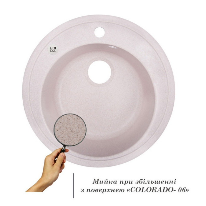 Кухонная мойка Lidz D510/200 COL-06 (LidzCOL06D510200)