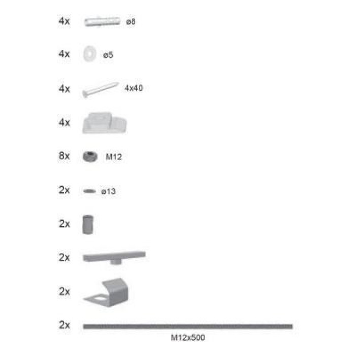 Крепление к панели Ravak U B23600000N