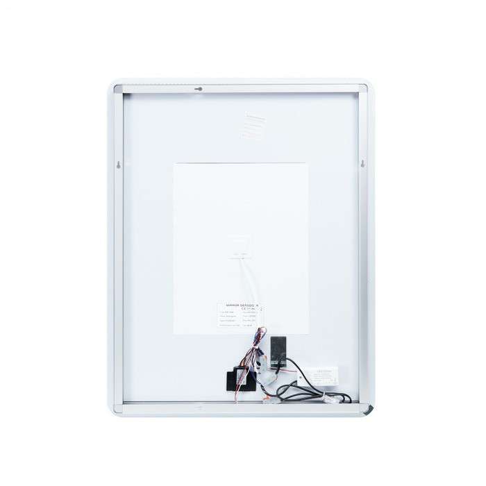 Зеркало настенное QTAP Scorpio прямоугольное с LED-подсветкой и антизапотеванием, reverse, 600х800 мм