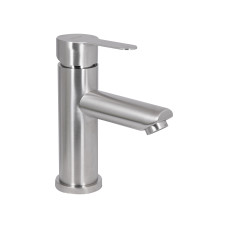 Смеситель для раковины Brinex Pure 001F низкий  Nickel BRIPUR001FNKL