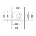 Унітаз підвісний з сидінням Slim Soft Close, білий Duravit DuraStyle Rimless 2551090000