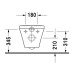 Унітаз підвісний з сидінням Slim Soft Close, білий Duravit DuraStyle Rimless 2551090000