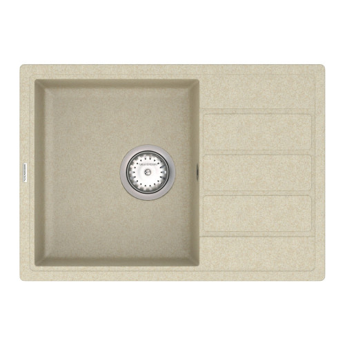 Мийка для кухні Vankor Easy EMP 02.62 Beige прямокутна з сифоном