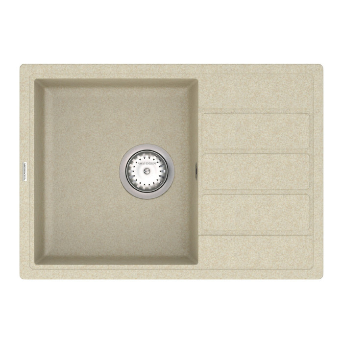Мийка для кухні Vankor Easy EMP 02.62 Beige прямокутна з сифоном