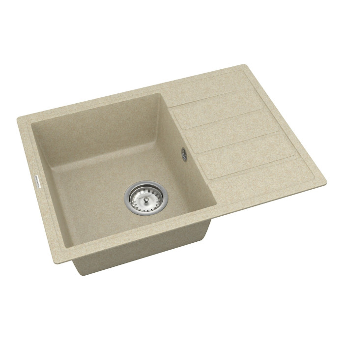 Мийка для кухні Vankor Easy EMP 02.62 Beige прямокутна з сифоном