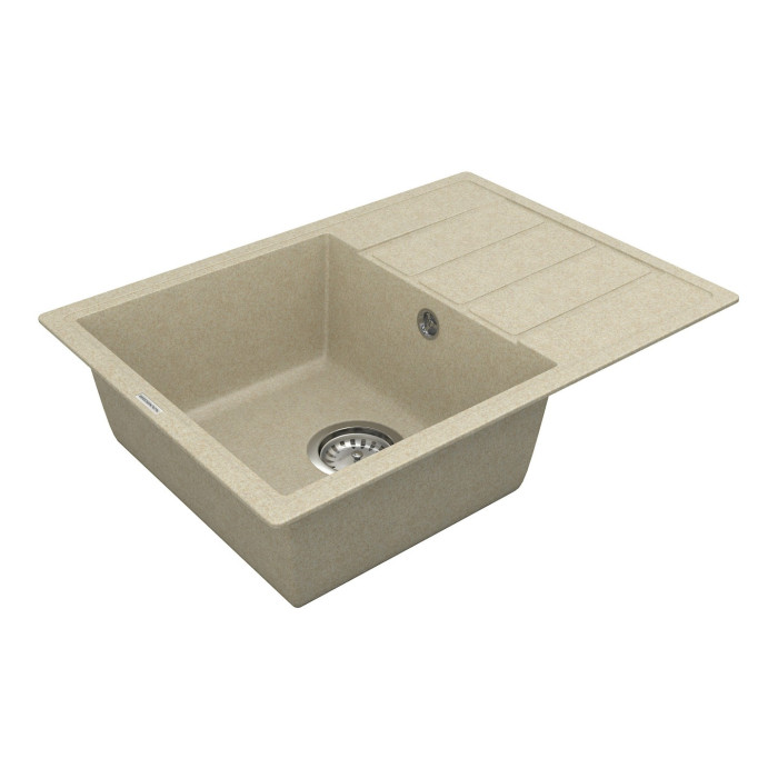 Мийка для кухні Vankor Easy EMP 02.62 Beige прямокутна з сифоном