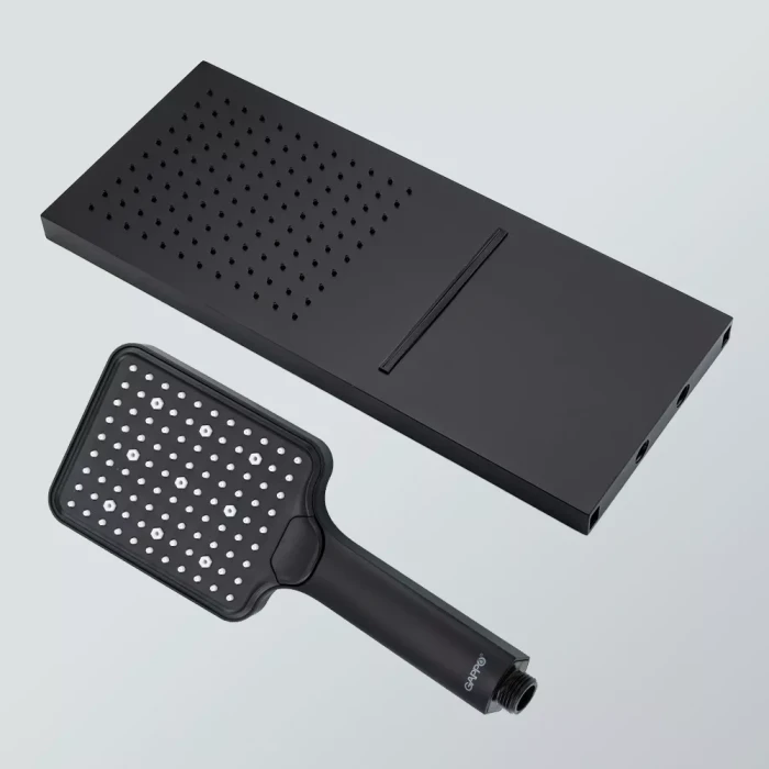 G7107-76 душ. система вбуд. 4х функц. одноваж. лат. Ø35 (чорний) {2/1}