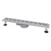 IT03-FT11/600 ITAL Душовий трап 600 мм, поворот. 360, комбін.затвор, Brushed nickel (блістер) {5/1}