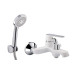 Смеситель для ванны короткий гусак Q-TAP Fresh d-35,белый хром