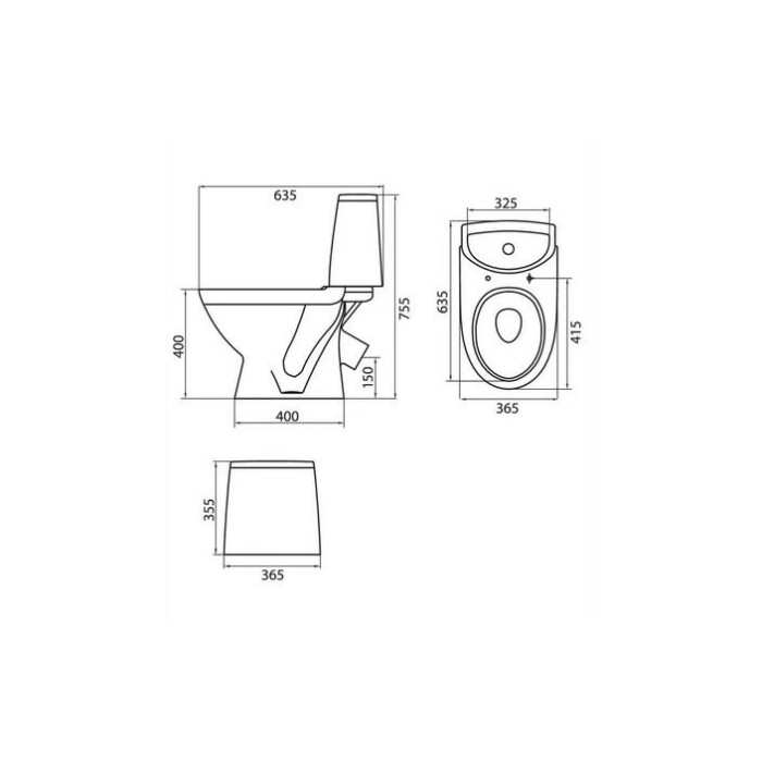 Компакт підлоговий з сидінням soft close Kolo RUNA L89207000