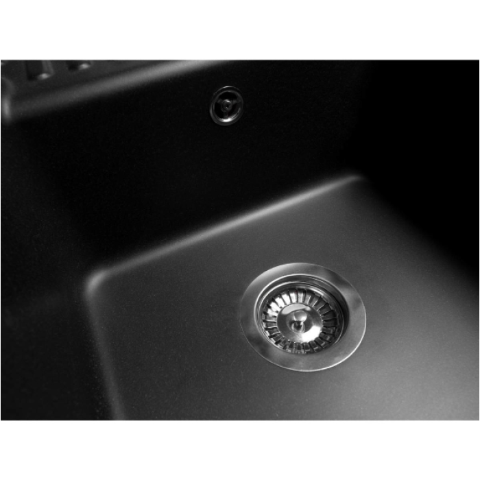 Мийка MIRAGGIO ORLEAN 510x541x215 прямокутна black shine + сифон Мийка MIRAGGIO ORLEAN 510x541x215 прямокутна black shine + сифон