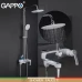Душова система GAPPO G2402-8, вилив - перемикач на лійку, білий/хром